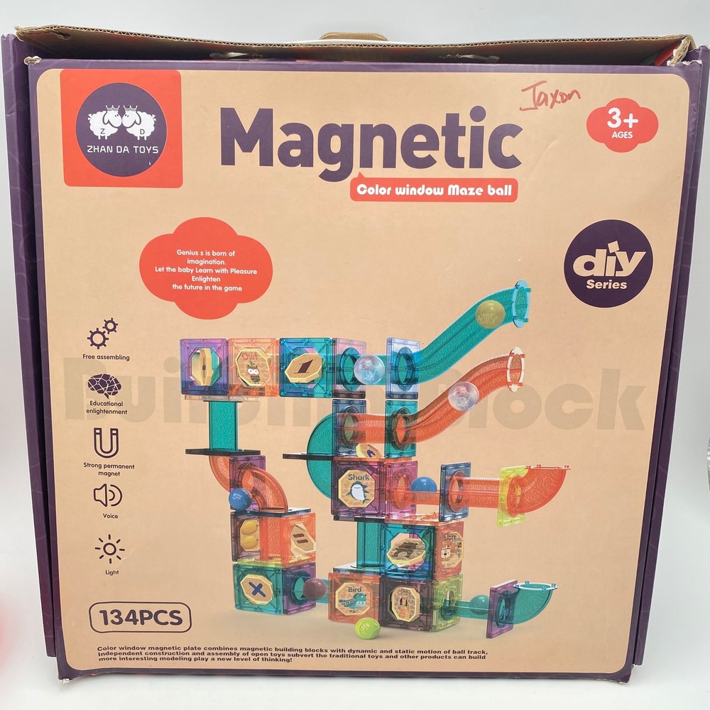 Zhan Da Toys Magnetic Color Window Maze Ball Building Blocks Set Not Complete - Picture 2 of 13